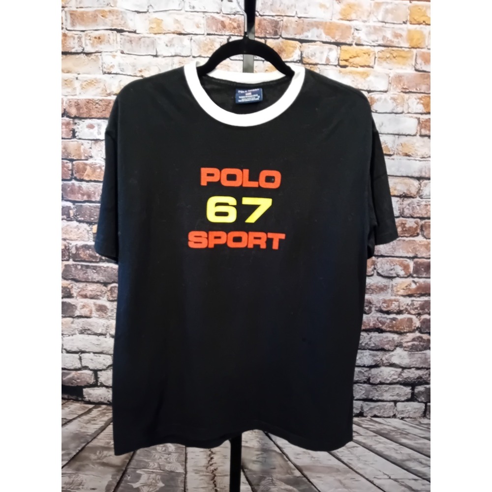 Vintage 90s Ralph Lauren Polo Tee 67‎ Size M